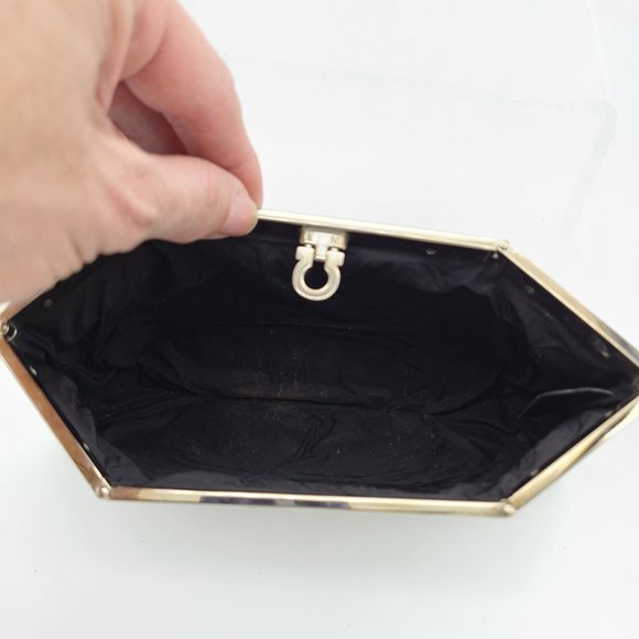 Salvatore Ferragamo White Leather Clutch (see pics) - Picture 5 of 11